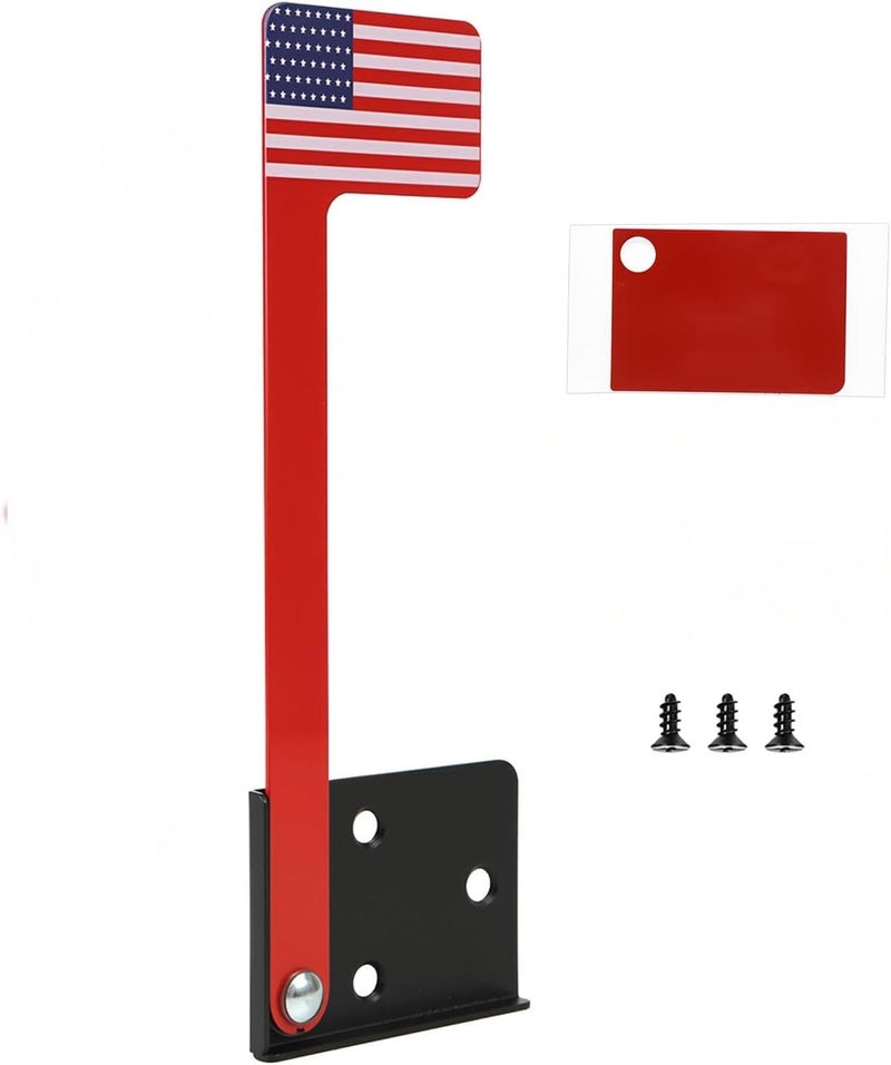maswater Mailbox Flag Replacement Kit, Red, Universal Fit for Standard Mailboxes, Weather Resistant, Metal Construction - Image 1